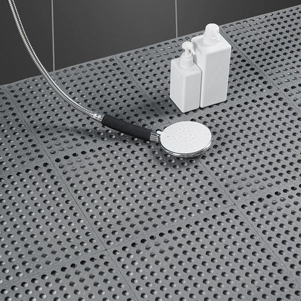 Must Have Bathroom Anti Slip Tile Mat (Pack of 4) for Safety, Even if not in whole bathroom at least under the shower.