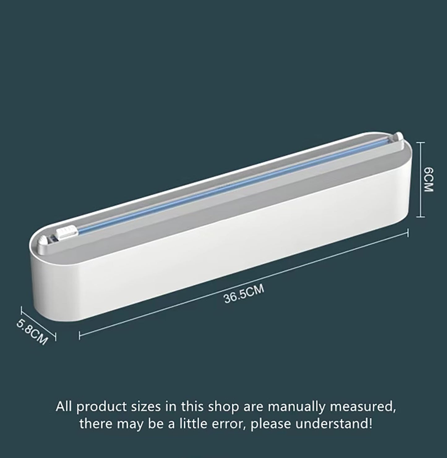 House of Quirk Magnetic Plastic Wrap Dispenser with Cutter, 3 in 1 Aluminum Foil and Plastic Wrap Organizer with Paper Towel Holder, Compatible with Cling Film, Tin Foil and Roti Paper Cutter (Grey)