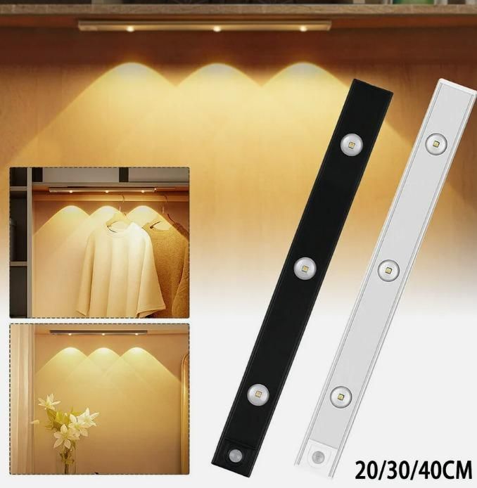 Light up your Hidden dark corners in Kitchen and wordrobe with LED PIR Motion Sensor Cabinet With USB Rechargeable