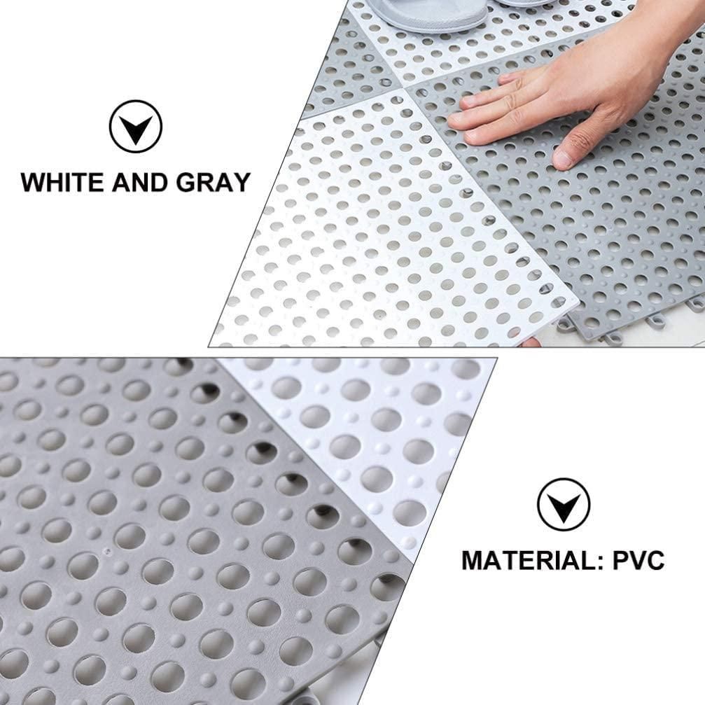 Must Have Bathroom Anti Slip Tile Mat (Pack of 4) for Safety, Even if not in whole bathroom at least under the shower.