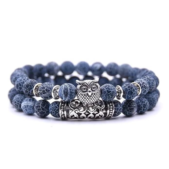 Own is the Symbol of Wisdom, get your Natural Stone Owl Bracelet now.
