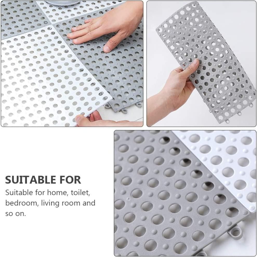 Must Have Bathroom Anti Slip Tile Mat (Pack of 4) for Safety, Even if not in whole bathroom at least under the shower.