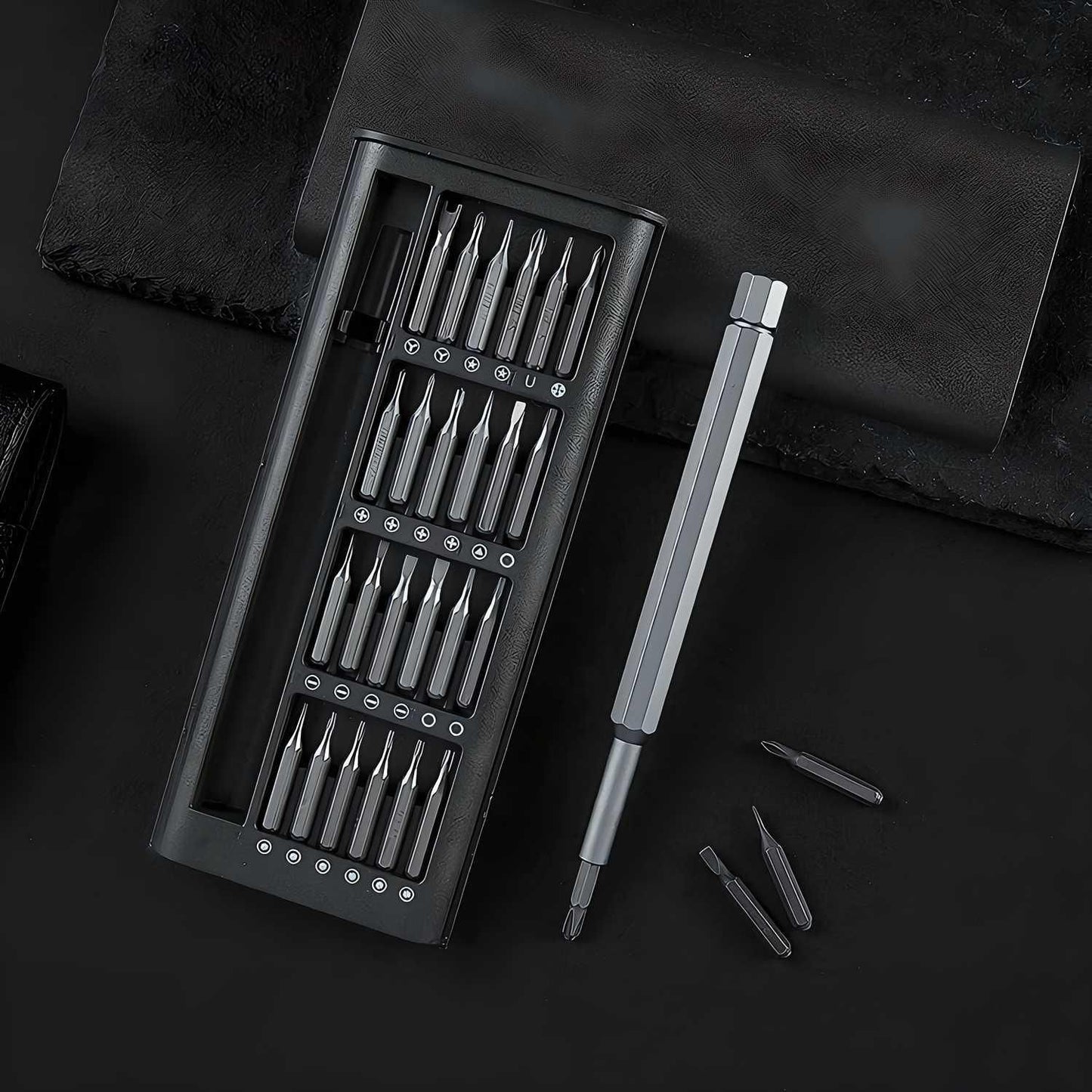 A Must have tool kit for everyone. Even now days toys have different types of screws to open. do tinkering by yourself. 24 Pieces Precision Screwdriver Set