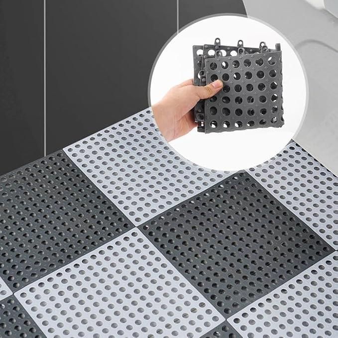 Must Have Bathroom Anti Slip Tile Mat (Pack of 4) for Safety, Even if not in whole bathroom at least under the shower.