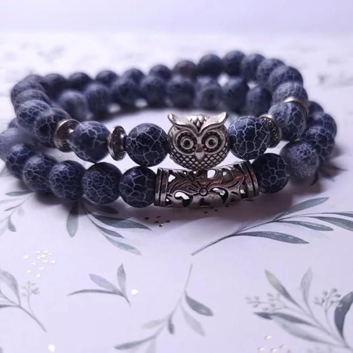Own is the Symbol of Wisdom, get your Natural Stone Owl Bracelet now.