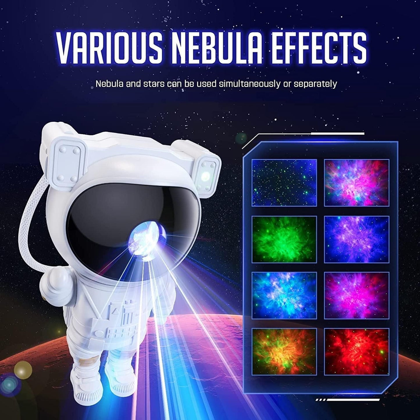 Very Much Engaging with every age group and very easy to use with Remote. Astronaut Galaxy Projector - 360 Magnetic Head Rotation, Remote Control