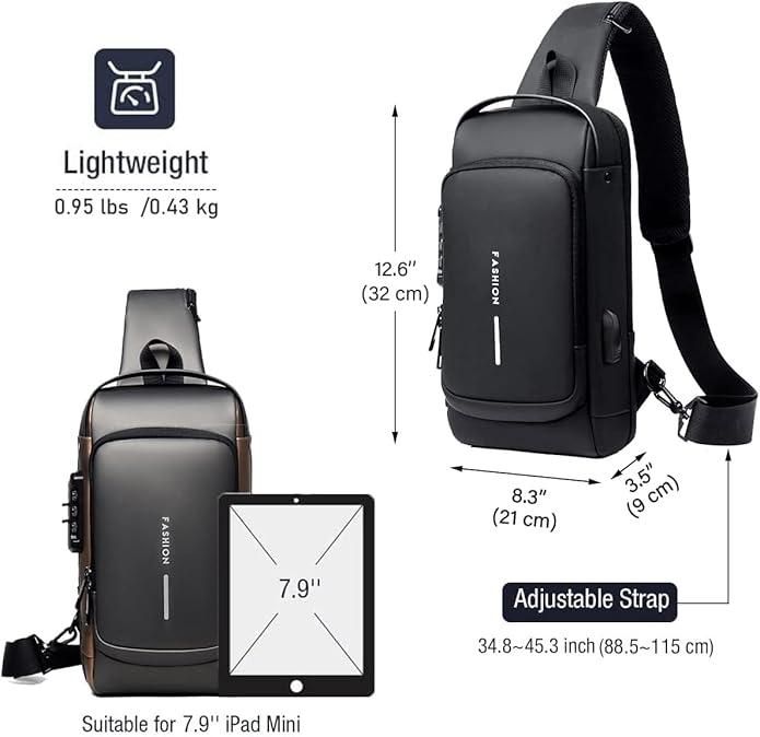 Quite Spacious and Stylish Sling Bag for Men & Women for Daily use. design is pretty impressive