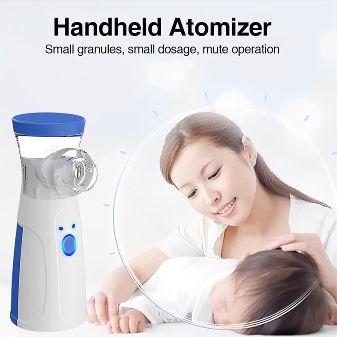 Quite Useful for Toddlers, Kids and Adults. at home even on travelling. Portable Ultrasonic Rechargeable Mesh Nebulizer Machine.