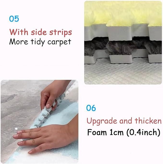 Must have got the Kids and Toddlers to Play. will save them from hitting the floor. Interlocking Carpet Tiles Mat (6pc)