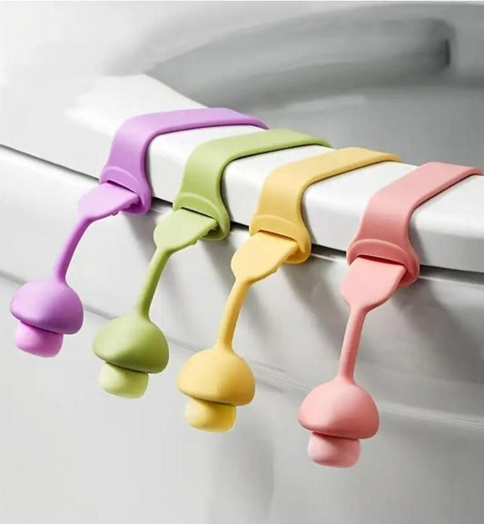 DO NOT TOUCH Toilet seat directly due to hygiene issue, attach a Silicone Toilet Seat Lifter Pack of 4