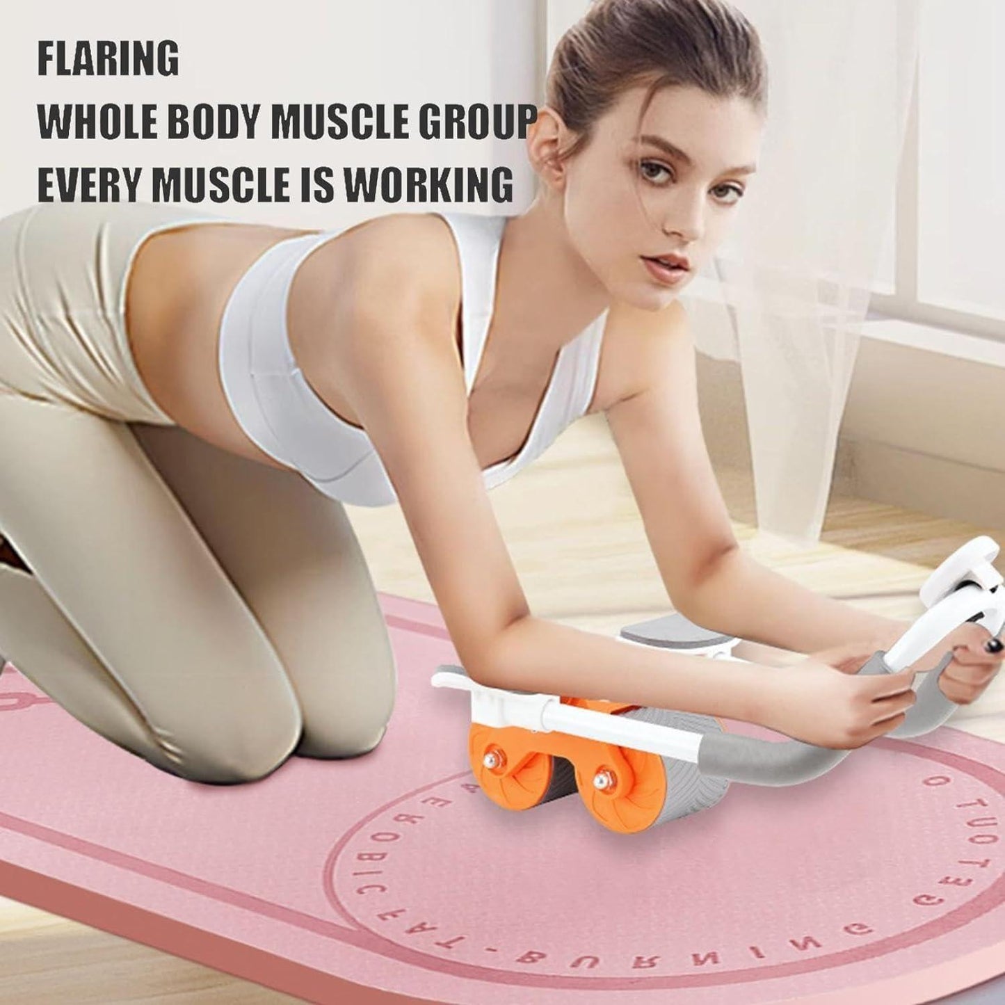 Must Have Abdominal Exercise Roller assorted color for your strong Abs. Easy to use. Store and Move. Makes it easier to maintain consistent daily routines.