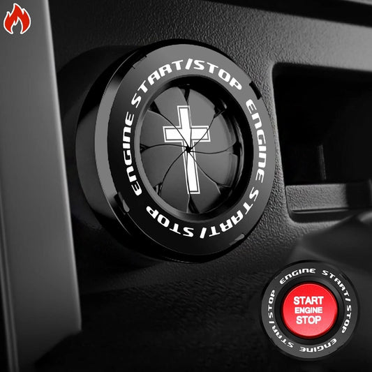 Take your Car Start Stop Button to next level.  Rotary Push Start Stop Button Cover