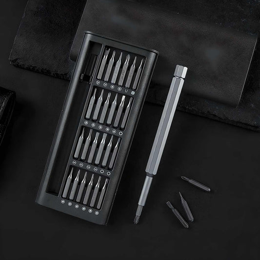 A Must have tool kit for everyone. Even now days toys have different types of screws to open. do tinkering by yourself. 24 Pieces Precision Screwdriver Set