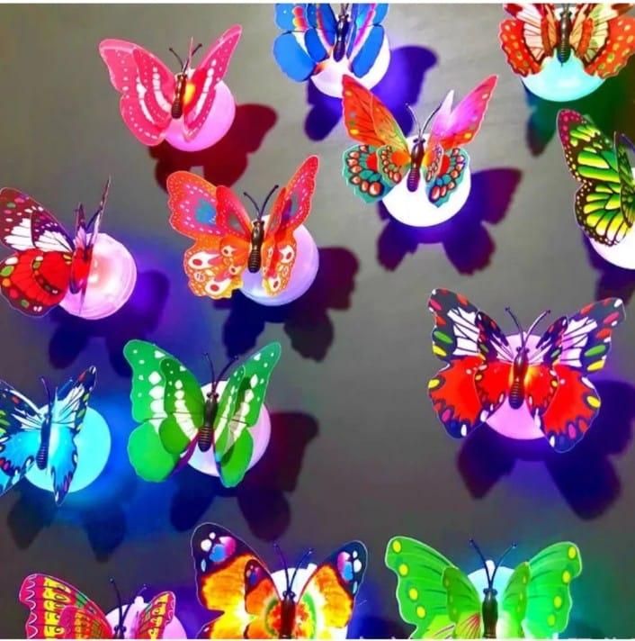 Design your interior with beautiful 3DButterfly Led Light for Home Decoration (Pack of 3) Loved by Kids